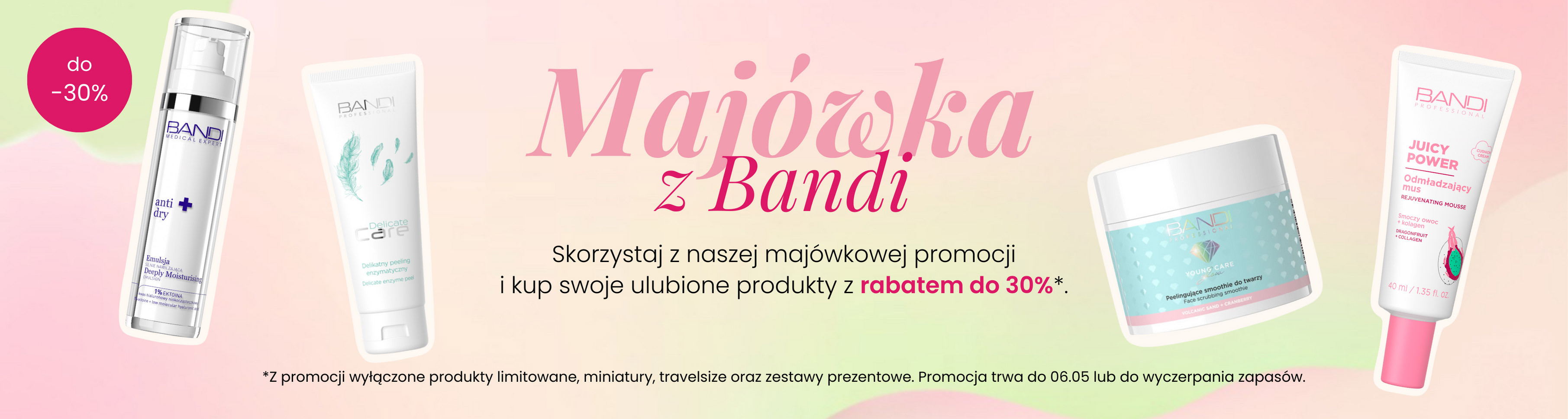 baner Majwka, koszyk piknikowy + napis