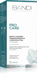 Cream with tranexamic acid and azeloglycine for capillaries