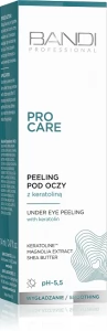 Under eye peeling with keratolin
